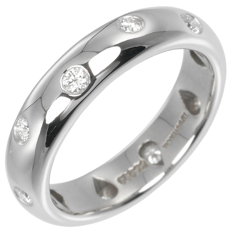【日本直送】ティファニー TIFFANY&Co. ドッツ 7.5号 リング・指輪 Pt950プラチナ × ダイヤモンド 約6.7g レディース【中古】 - 戒指 - 貴金屬 銀色