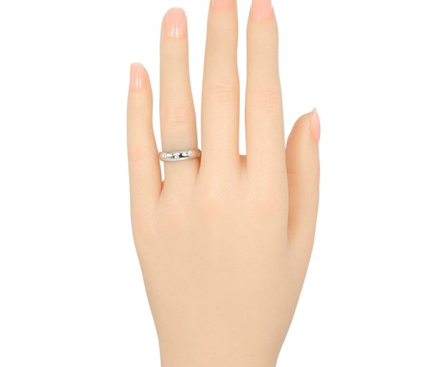 日本直送】ティファニー TIFFANY&Co. ドッツ 7.5号 リング・指輪 Pt950