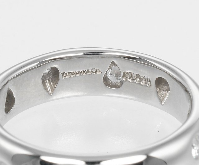 Tiffany & Co. プラチナダイヤモンドリング 7.5号 日本直送】ティファニー TIFFANY&Co. ドッツ 7.5号 リング・指輪 Pt950