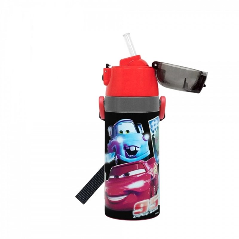 Skater-吸管不鏽鋼保溫水壺(400ml)閃電麥坤 - 寶寶/兒童餐具/餐盤 - 不鏽鋼 多色