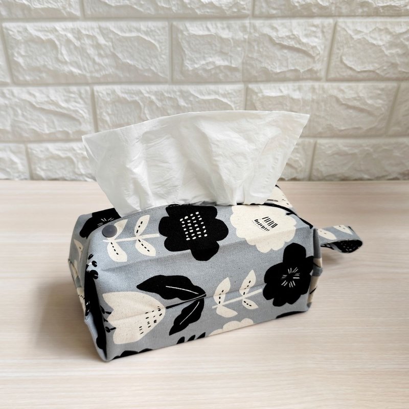 Hanging facial tissue cover/toilet paper cover = Taiwanese cotton = hand-painted flowers) - Tissue Boxes - Cotton & Hemp 