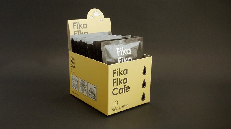 FikaFikaCafeはイヤホンの花を吊るす良い月 - 適度なベーキング - コーヒー - 食材 ブラウン