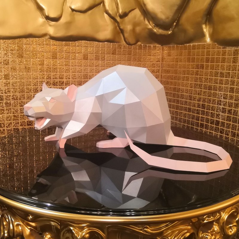 Angry Rat Papercraft, Pdf, Gurko, Pepakura, Template, 3D Origami - 手工藝教學/工具書 - 其他材質 