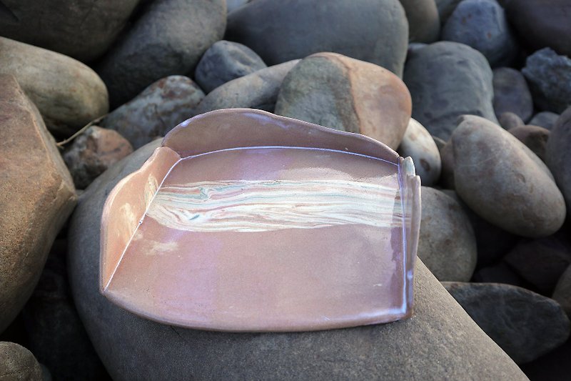 海洋立盤 - 花瓶/陶器 - 陶 多色