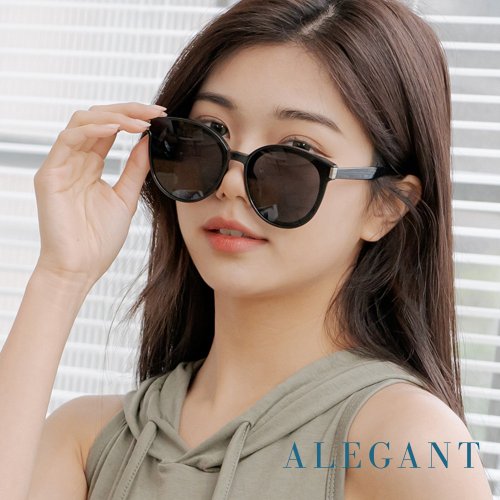 ALEGANT 時尚墨鏡│濾藍光眼鏡 時尚設計TR90偏光墨鏡│UV400貓眼太陽眼鏡-3色