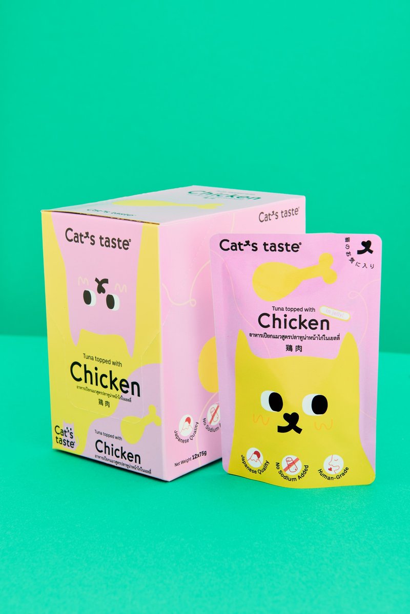 Cat's Taste 吞拿魚雞肉啫喱濕貓糧 - 貓罐頭/鮮食 - 新鮮食材 