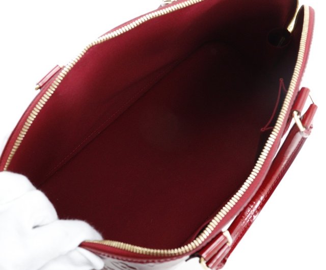 【極美品】ルイヴィトン アルマGM ヴェルニ ハンドバッグ M93596 赤 極美品】ルイヴィトン アルマGM ヴェルニ ハンドバッグ M93596