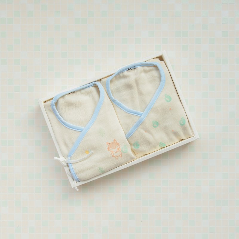 赤ちゃんの最初の服に対する日本の4層ガーゼ添付ギフトバッグ（前）の100％に - 出産祝い用贈物 - コットン・麻 