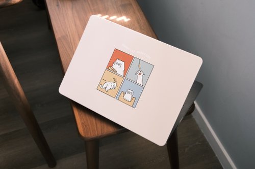 Fingers Work Happy Cat Happy Life 電腦殼 Macbook Case