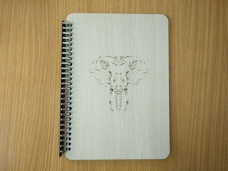 [Teacher’s Day Gift] B5 Loose-Leaf 26-hole Notebook─Artistic Bull Head Notebook Gift Text - Notebooks & Journals - Wood 