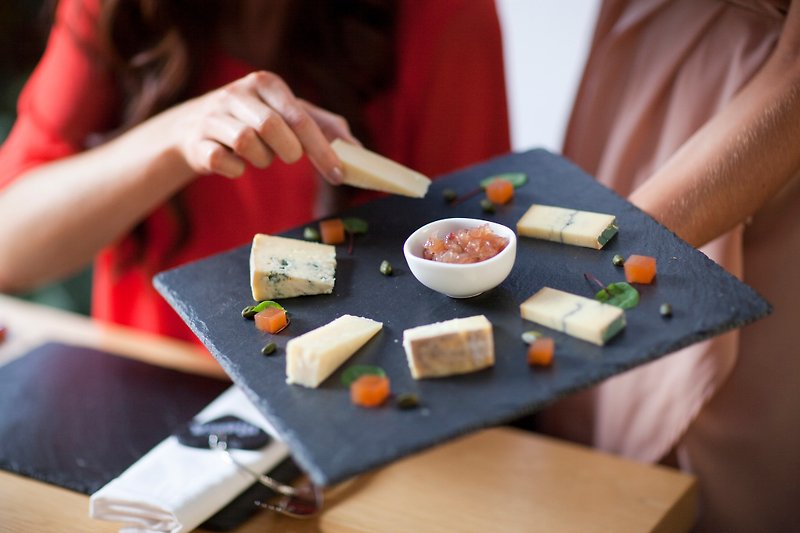 (UK) - Square Cheese Board-  The Just Slate Company - Plates & Trays - Stone Black