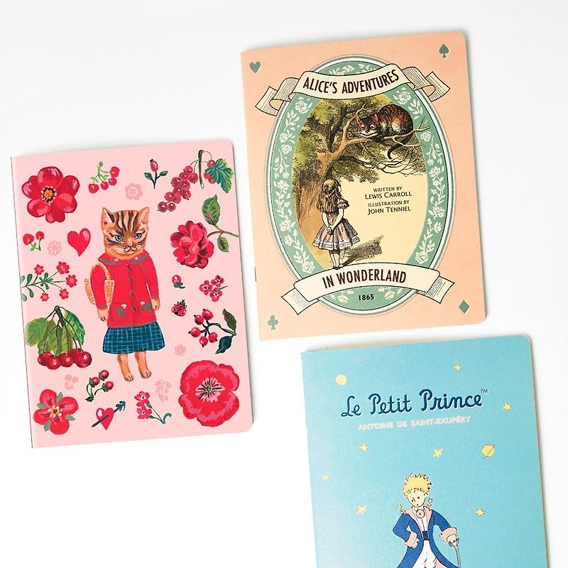 7321 Natalie Stripe Notebook L-Cat Girl, 7321-87295 - Notebooks & Journals - Paper Pink