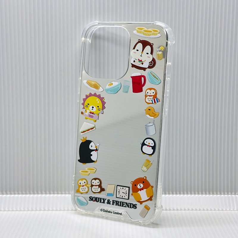 iPhone TPU Frame Plated Silver Mirror Back Case (HK Style Cafe) - L015SQE - เคส/ซองมือถือ - พลาสติก สีเงิน