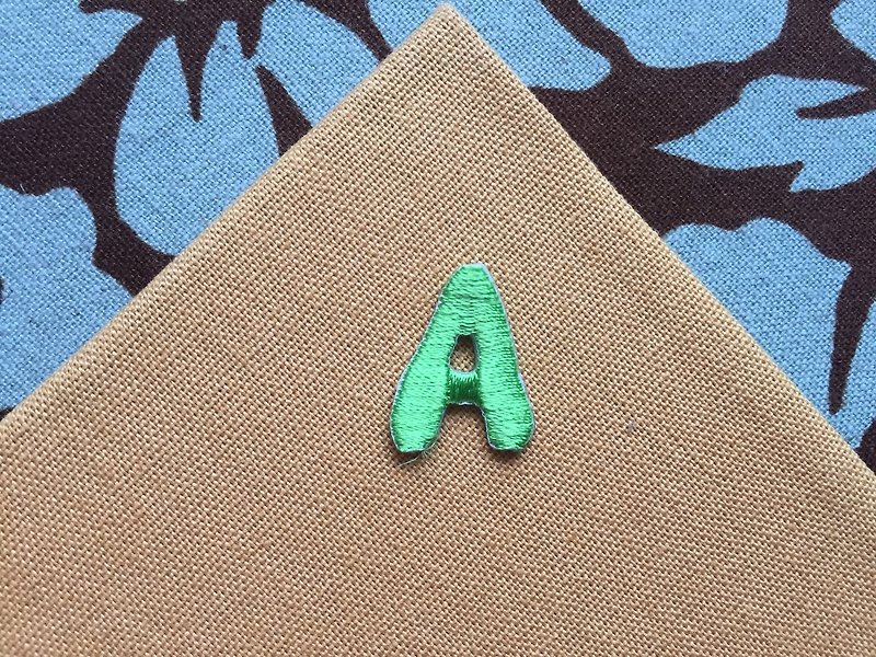 Embroidered cloth stickers-English alphabet series-uppercase A - อื่นๆ - งานปัก หลากหลายสี