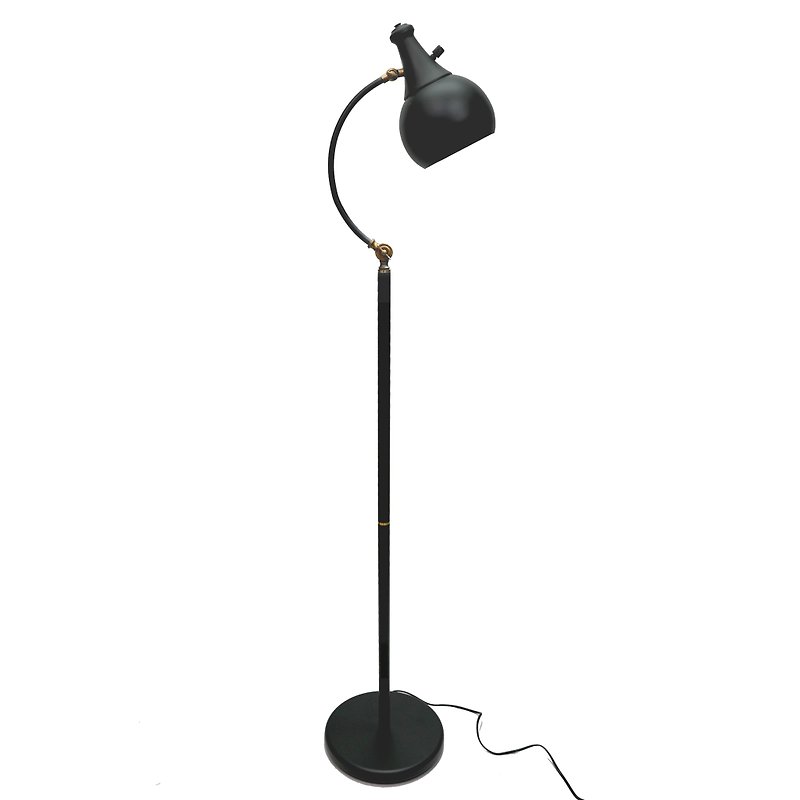 [Old Time] Floor Lamp Standing Lamp Reading Lamp Loft MIT Taiwan Lighting - Lighting - Other Metals Black