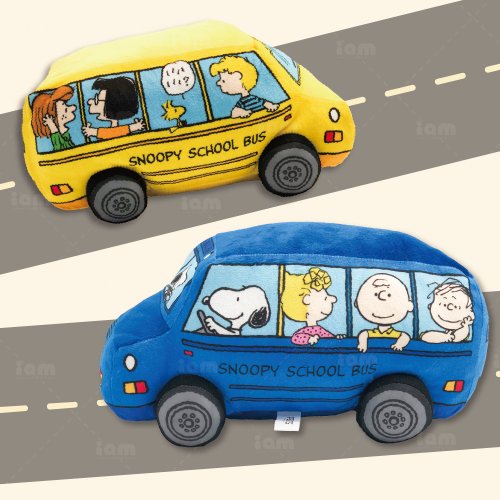 我適文創 【SNOOPY】校車造型抱枕