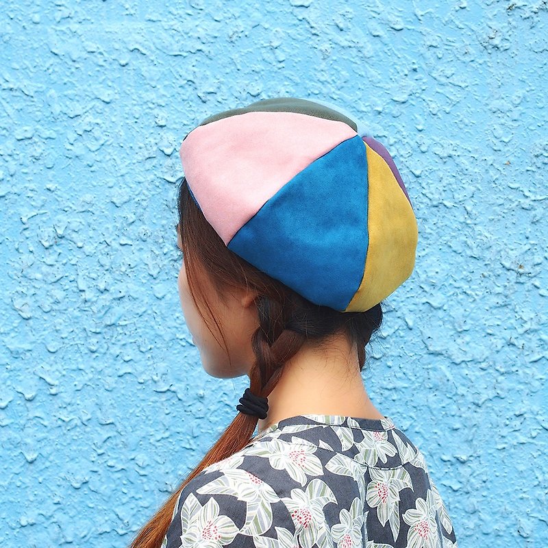 Handmade double-sided Berets - Hats & Caps - Cotton & Hemp Multicolor