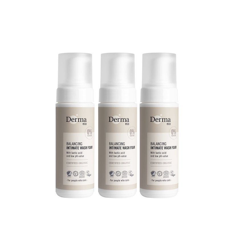 Derma Earth Eco Intimate Cleansing Mousse 3 entries - Intimate Care - Other Materials White