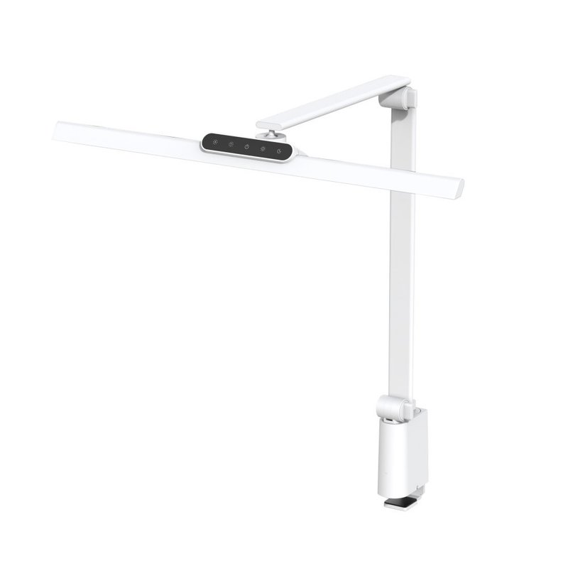 Xiguang full spectrum│60cm highest level TIONE titanium white table clip model│LED eye protection desk lamp - โคมไฟ - โลหะ ขาว