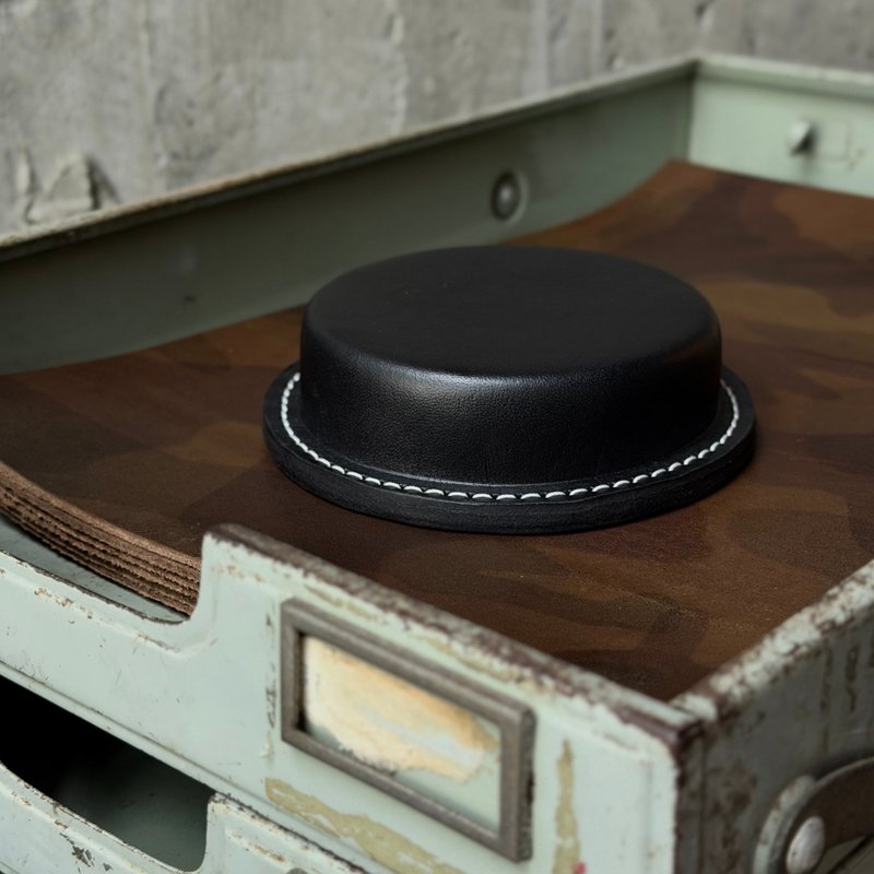 皮革紙鎮 沈穩黑 I 文鎮 皮鎮 書鎮 - 其他 - 真皮 黑色