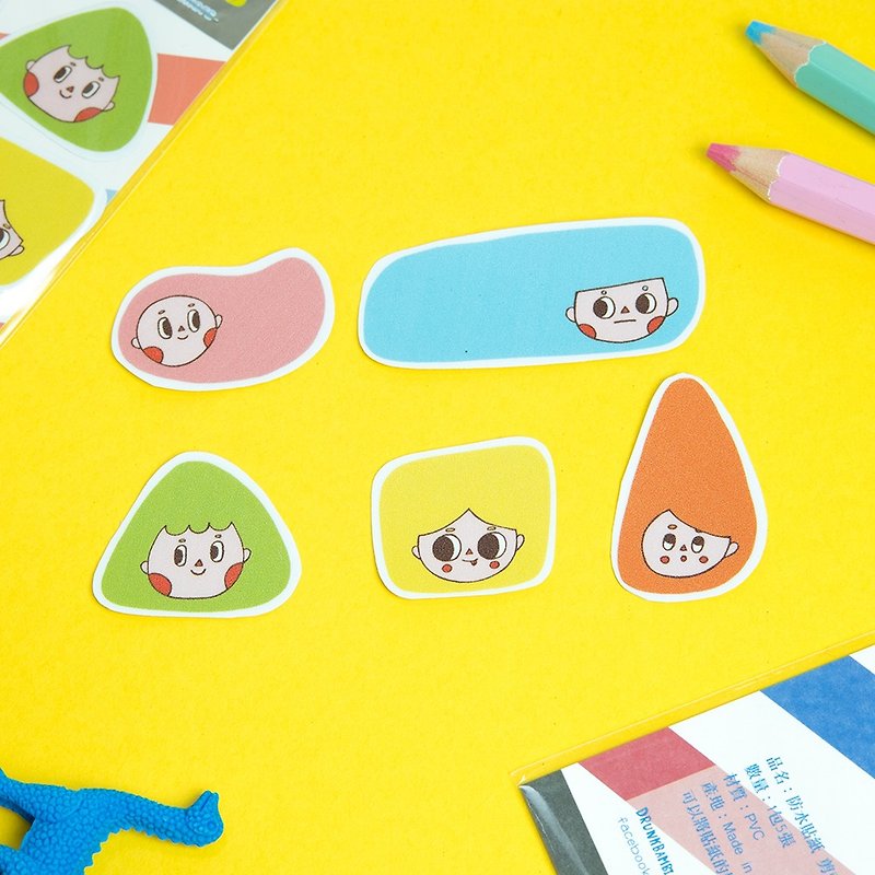 Sticker Set / Barber - Stickers - Paper Multicolor