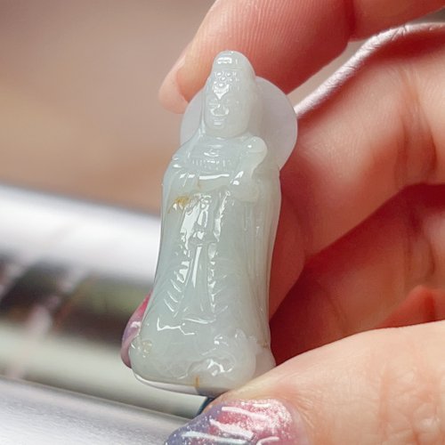 瓔珞翡翠 冰種翡翠媽祖 | 天然緬甸A貨翡翠 | 送禮