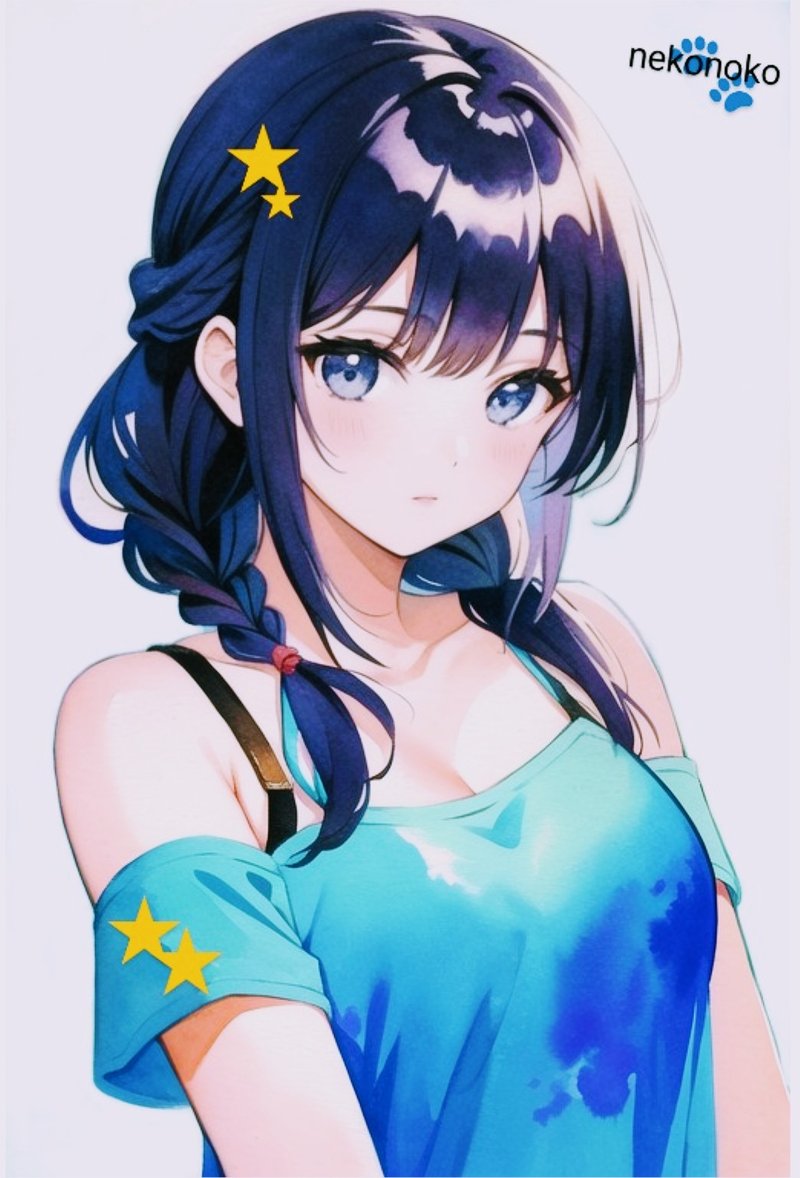 オリジナル人物ステッカー　No.203 - 貼紙 - 紙 