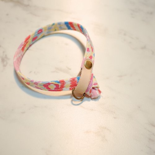 Michu Pet Collars #美珠手作 貓 項圈 春花浪漫 水彩 粉嫩 可雙面配戴 可加購吊牌