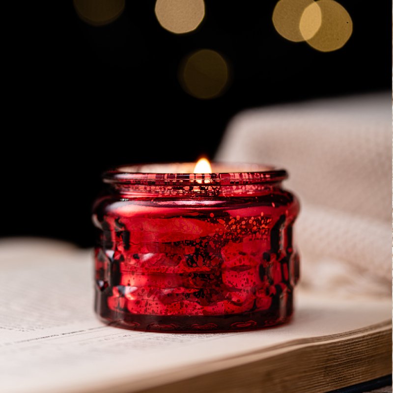 BOBEE Starry Sky Magic Wishing Starry Sky Fragrance Lucky Candle 240g - Red Marriage - น้ำหอม - โลหะ สีแดง