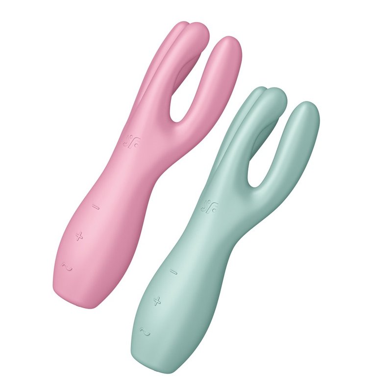 German Satisfyer Threesome 3 Multifunctional Vibrator - สินค้าผู้ใหญ่ - ซิลิคอน 