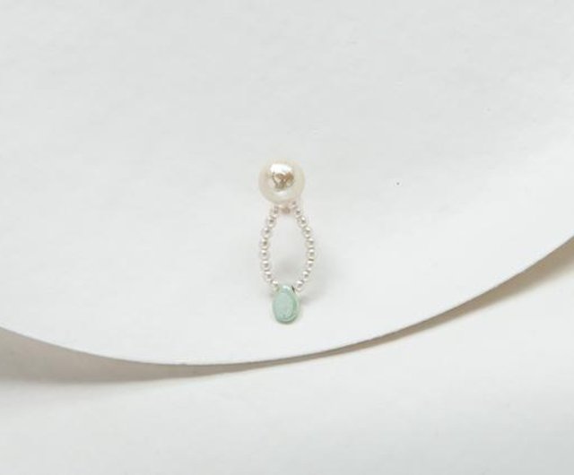Sizuku Pierce GREEN シズク ピアス グリーン - ショップ Ui