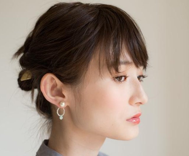 Sizuku Pierce GREEN シズク ピアス グリーン - ショップ Ui