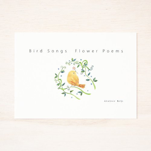 Atelier RiLi 小鳥のさえずり。詩画集 -鳥の声 花の詩- BK-1