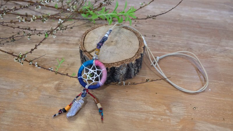 Handmade Dreamcatcher necklace - Chokers - Cotton & Hemp Multicolor