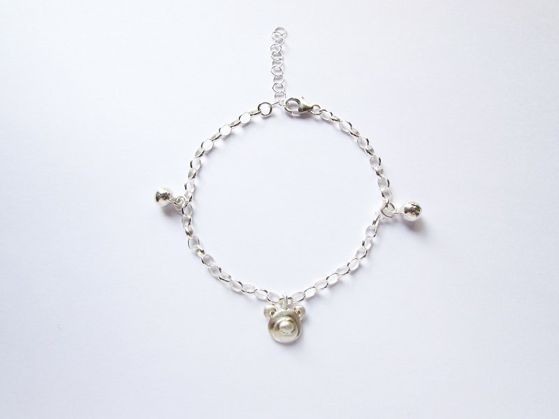 Mini Bear Silver Bracelet（birthday present）