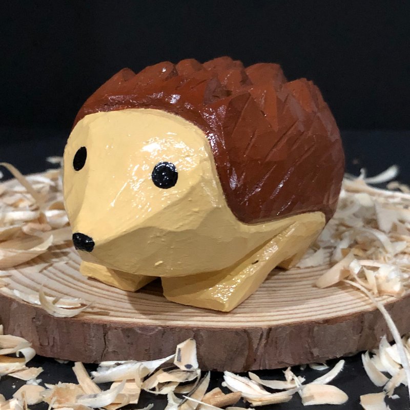 Porcupine - Items for Display - Wood Multicolor