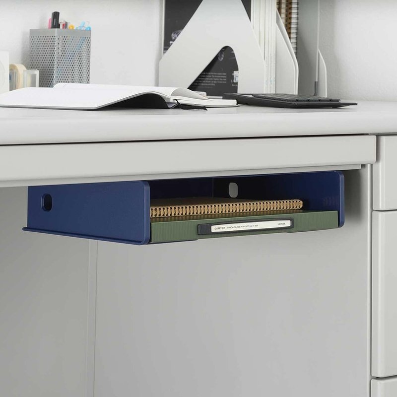 日本squ+ SOFFICE日製磁吸式文件收納盒(窄型)-多色可選 - 收納箱/收納用品 - 塑膠 藍色