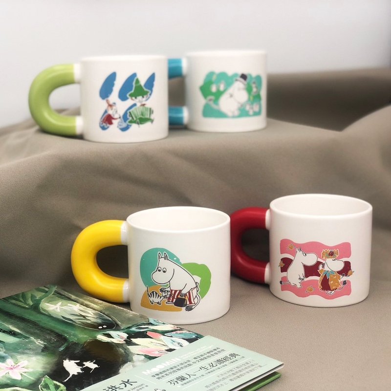 【MOOMIN】多彩撞色胖胖杯 陶瓷馬克杯 - 其他杯子 - 陶 