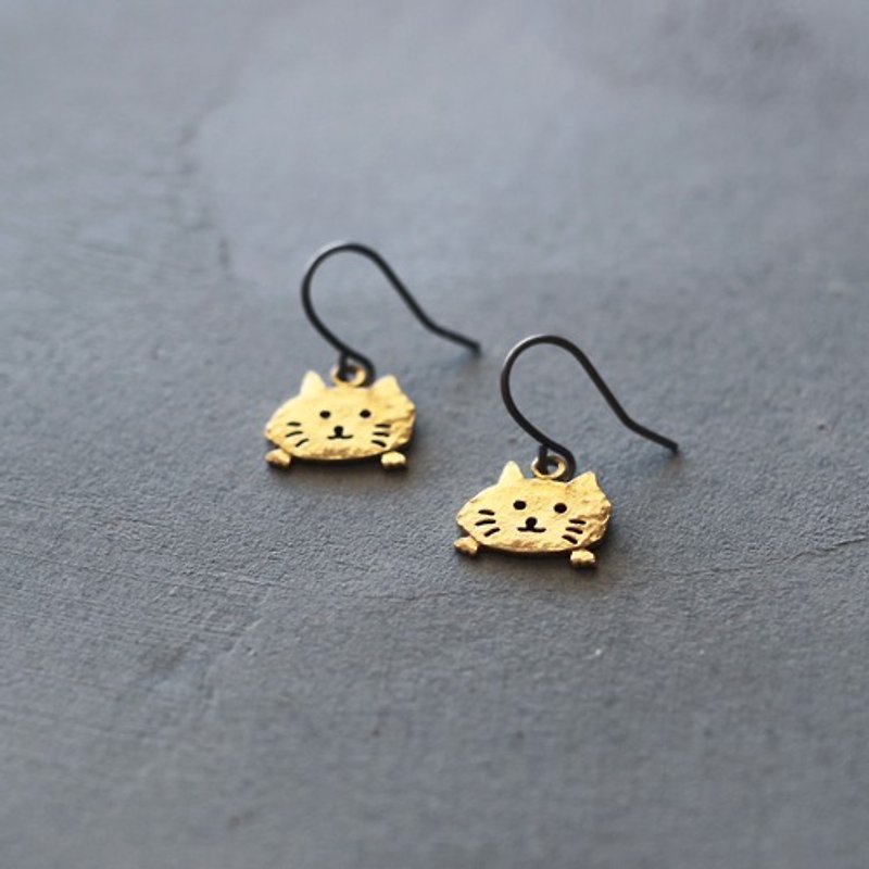 Oteteneko | Earrings | Clip-On | P569 - Earrings & Clip-ons - Other Metals Gold