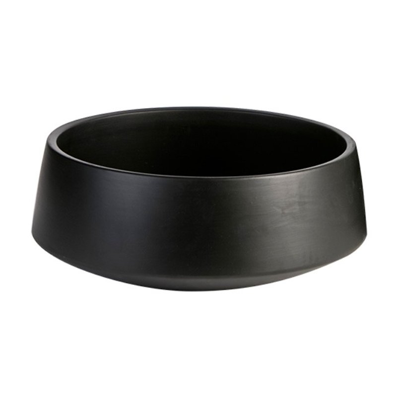D & M│FUSION shallow basin (large) - Plants - Other Materials Black