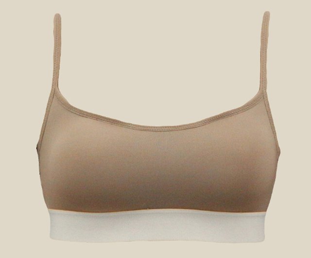 Cocoa Brown Cotton Knit Bra