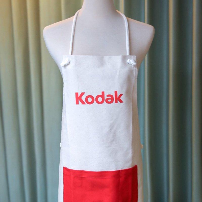 Sang Hui's early KODAK Kodak film thick pound canvas large pocket apron brand new inventory - อื่นๆ - ผ้าฝ้าย/ผ้าลินิน ขาว