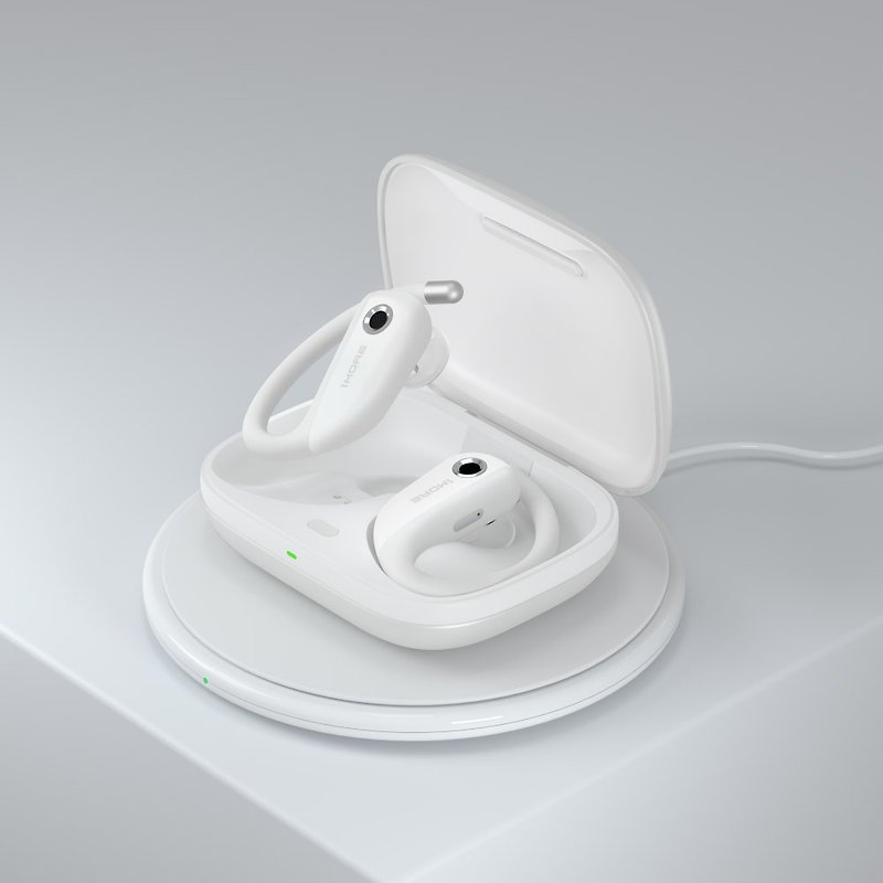 【1MORE】Open Sports Bluetooth Headphones S50/EF906 Pearlescent White Online Platform Exclusive - หูฟัง - วัสดุอื่นๆ ขาว