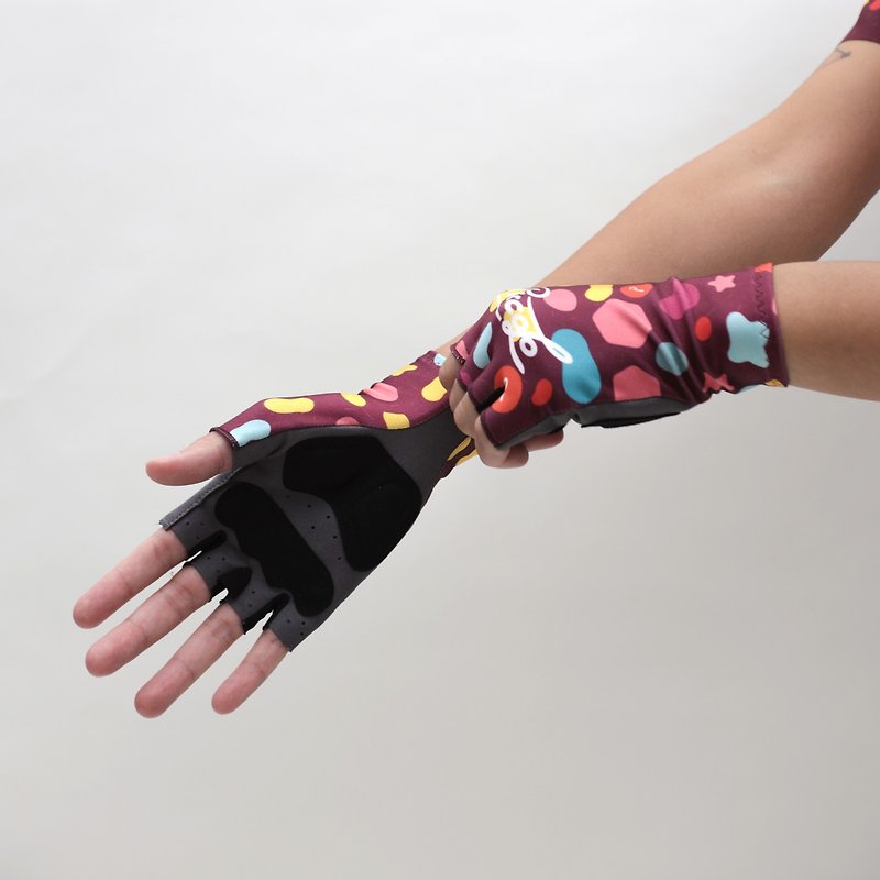 Piccolo Outdoor Gloves Summer Half Finger Anti-shock Cushions Glove - Gloves & Mittens - Other Materials Multicolor