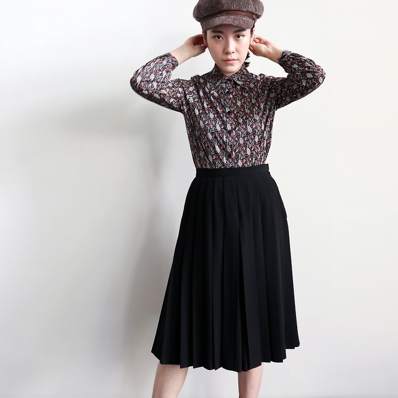 Pumpkin Vintage. Vintage fold skirt - กระโปรง - วัสดุอื่นๆ 