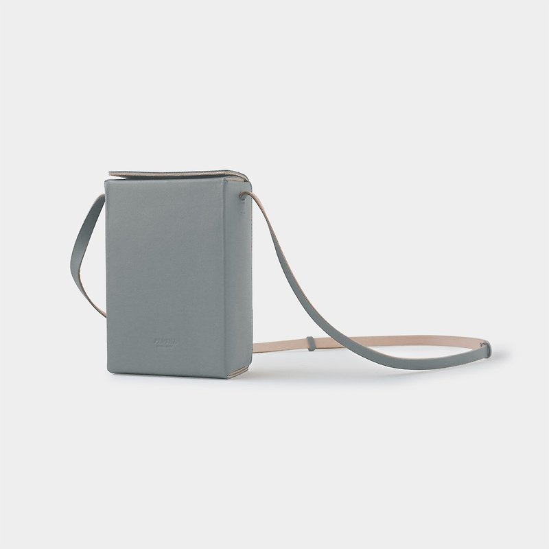 box shoulder bag (s) : grey - 手袋/手提袋 - 真皮 灰色