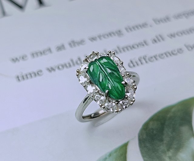 翡翠黄翡リング／天然石 超ぷっくりとした粒感 リング 指輪 インド産天然