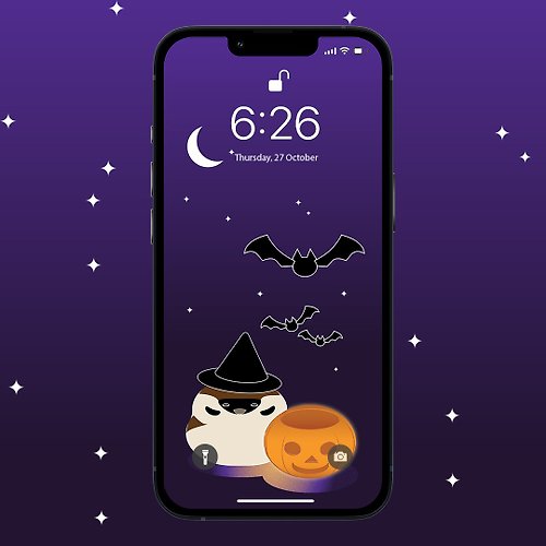 enamemo October phone wallpaper: Halloween