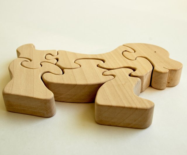 置物　木彫り　パズルウッドパズル　木製置物　犬　玩具 楽天市場】[パズル いぬ 犬 テリア 木のおもちゃ]期間限定☆特別