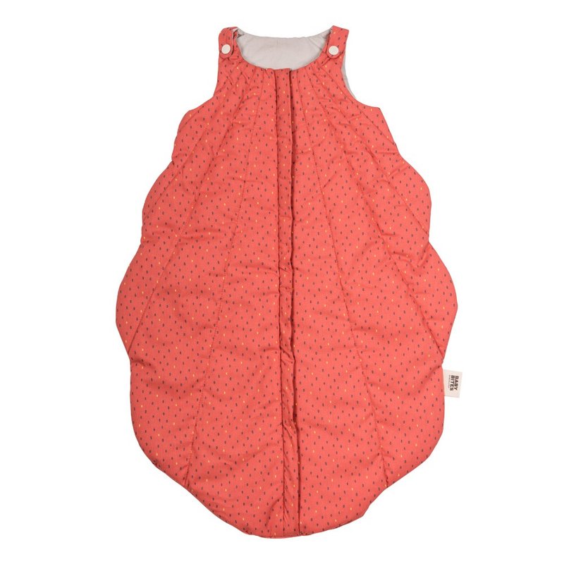 BabyBites Shark Bites 100% Cotton Sleeping Bag-Coral Red Shell - Baby Gift Sets - Cotton & Hemp Red